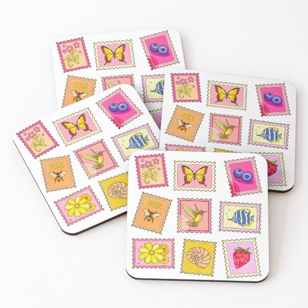 Item preview,  Colorful Stamp Collection designed and sold by Anas Arts.