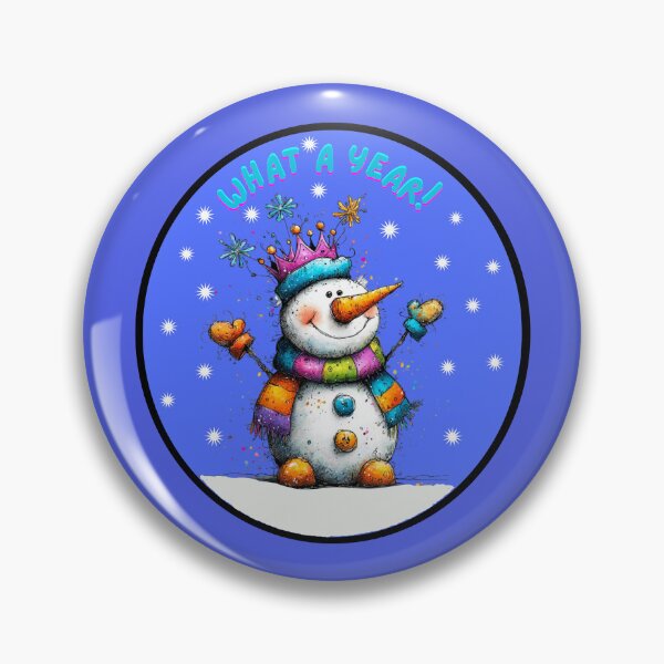 Item preview, WHAT A YEAR! SNOWMAN designed and sold by Brickroad Dsigns.