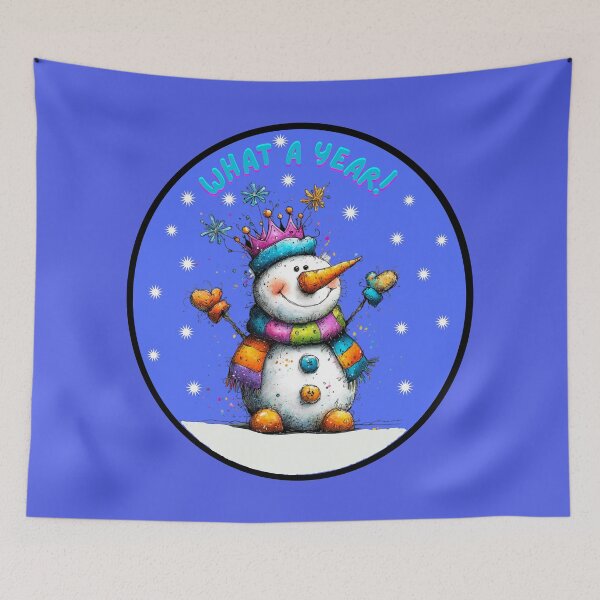 Item preview, WHAT A YEAR! SNOWMAN designed and sold by Brickroad Dsigns.
