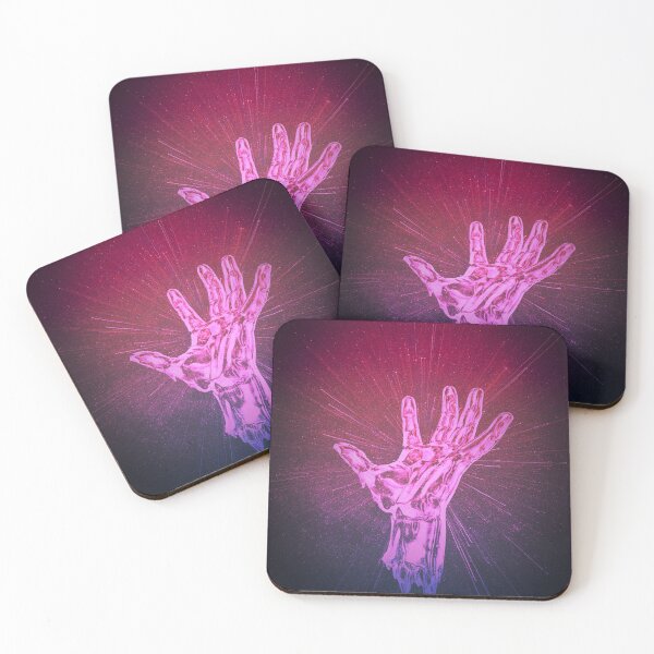 Item preview, Ethereal Reach: Pink and Purple Energy Hand designed and sold by Kiyo-Arts.