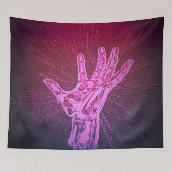 Item preview, Ethereal Reach: Pink and Purple Energy Hand designed and sold by Kiyo-Arts.