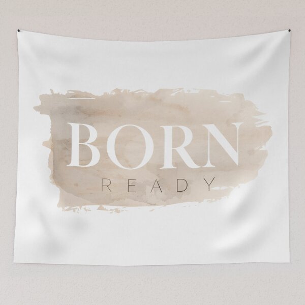 Item preview, Born Ready, Bold Motivational Quote Sticker designed and sold by Moodune.