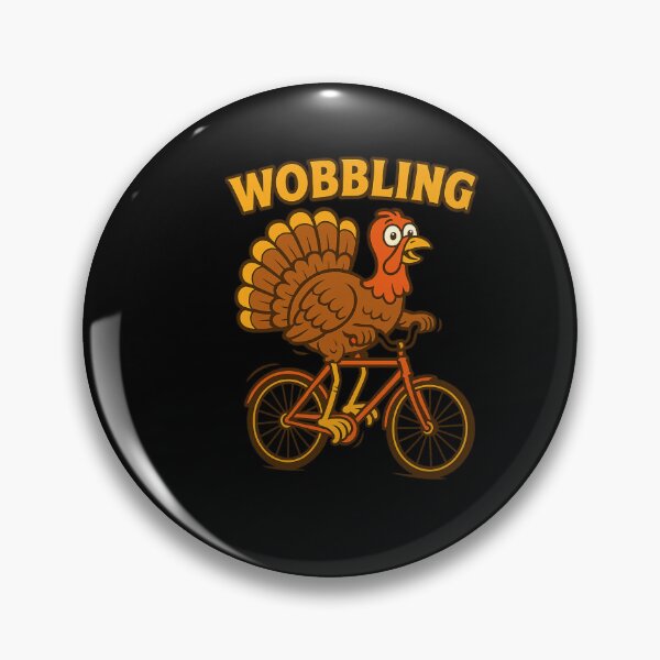 Item preview, Wobbling Turkey on Bicycle Funny Thanksgiving Cartoon T-Shirt designed and sold by DailyDrivesct.
