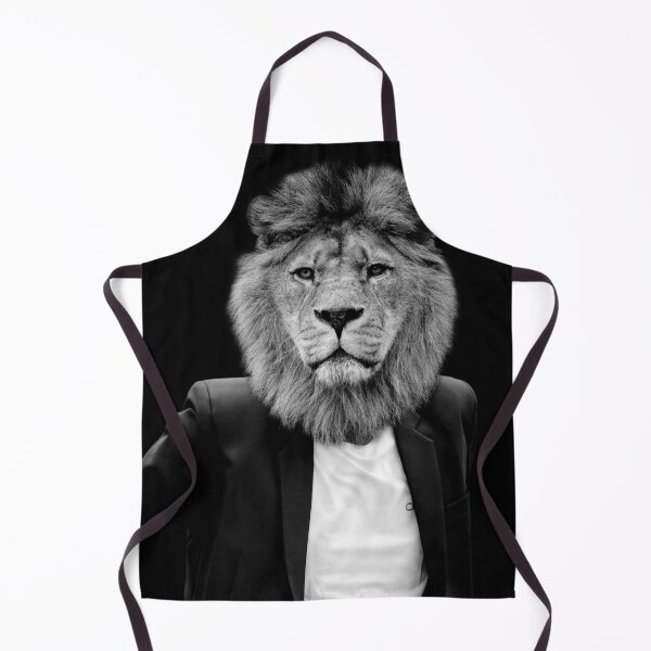 Item preview, The Corporate King: Monochrome Lion Portrait designed and sold by Kiyo-Arts.