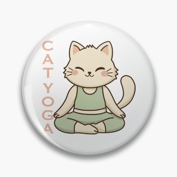 Artikelvorschau, Kawaii-Katze in Yoga-Pose – Geschenk für Katzen-Yoga-Fans entworfen und verkauft von holywarter.