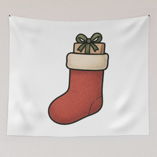 Item preview, Christmas Stocking Illustration designed and sold by Vendeloc.