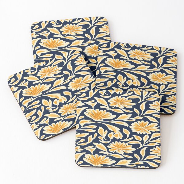 Item preview, Gold Flower Pattern designed and sold by ViaARTfactory.