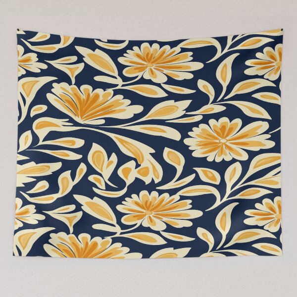 Item preview, Gold Flower Pattern designed and sold by ViaARTfactory.