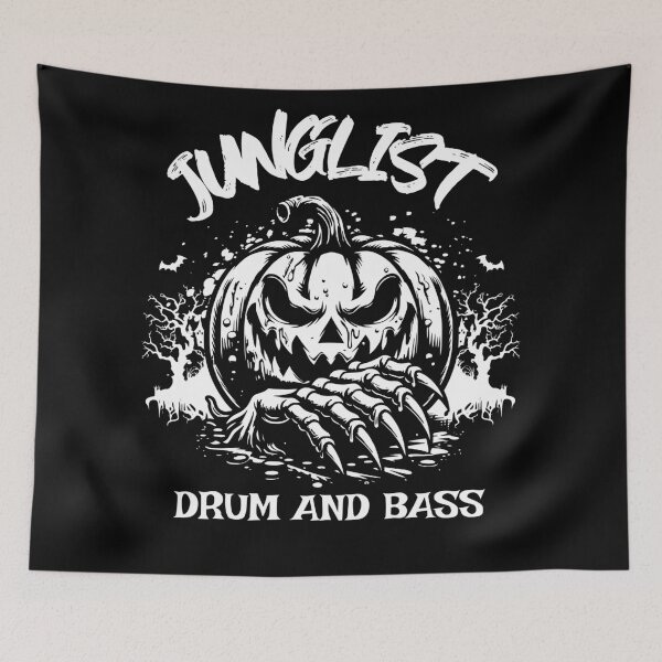 Item preview, JUNGLIST  - Drum and Pumpkin (White)  designed and sold by Discothreadz.