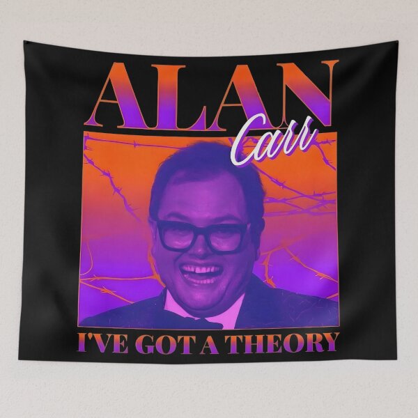 Item preview, Alan Carr 'I Have A Theory' Organic Cotton T-shirt designed and sold by eliasmariano.