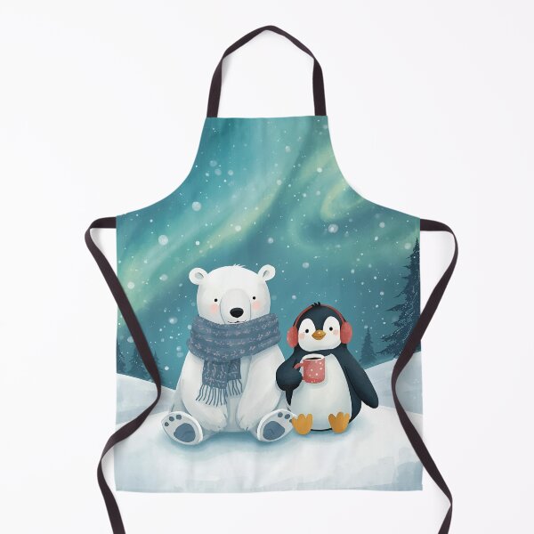 Item preview, Across the Poles – Penguin & Polar Bear Together designed and sold by WildlifeWhimsy.