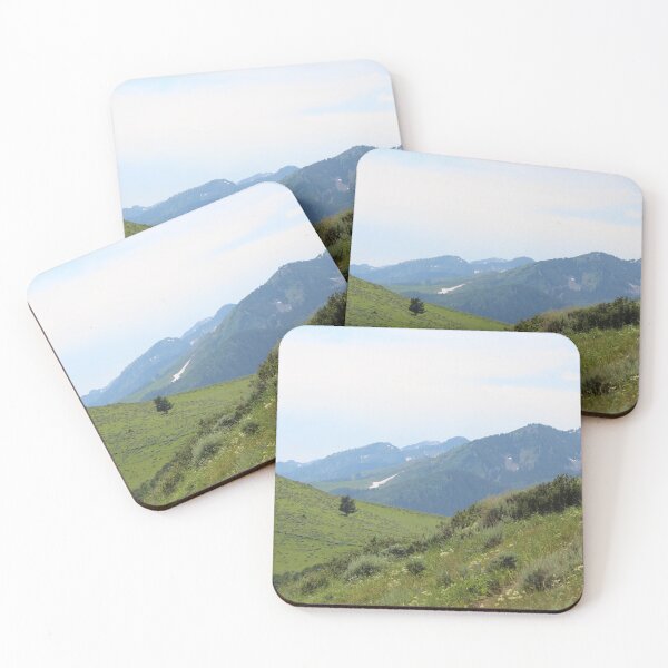 Item preview, Green Fields and Utah Mountain Landscape designed and sold by postcardpath.