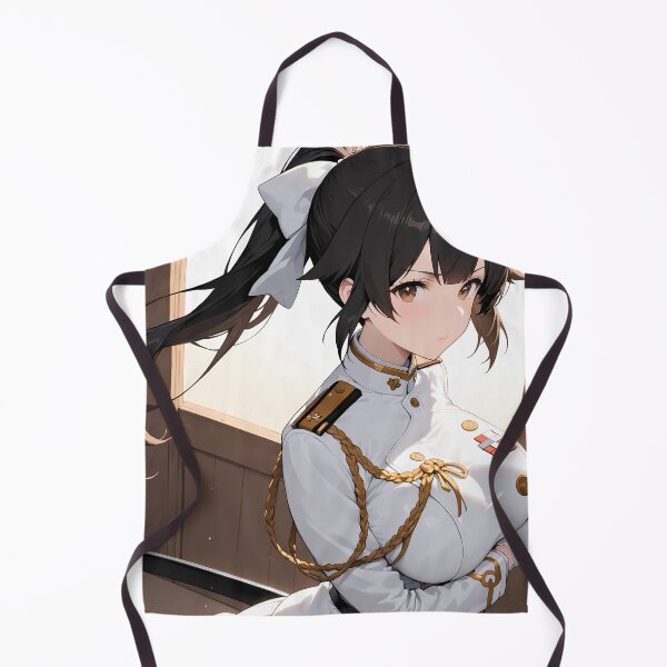 Item preview, Azur Lane Anime Takao Standing Calm in Officer Attire under Soft Morning Light designed and sold by Raslbazola.