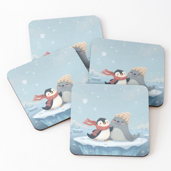 Item preview, Seal & Penguin – Winter Adventures by the Iceberg designed and sold by WildlifeWhimsy.