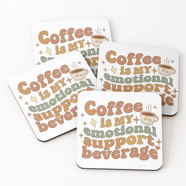Item preview, Coffee Is My Emotional Support Beverage – Funny Coffee Lover Quote for Work, Office, and Espresso Addicts designed and sold by VibranPalette.