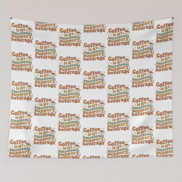 Item preview, Coffee Is My Emotional Support Beverage – Funny Coffee Lover Quote for Work, Office, and Espresso Addicts designed and sold by VibranPalette.