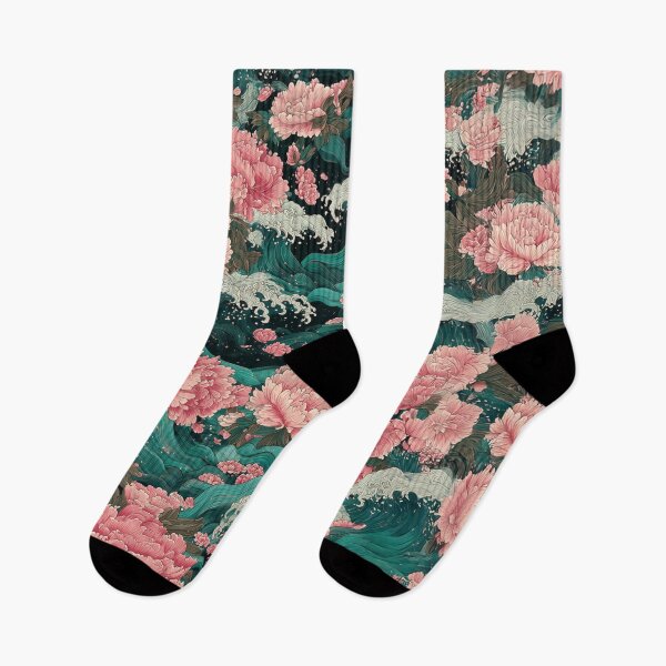 Item preview, Japanese Waves and Blossoms designed and sold by chi3-jp.