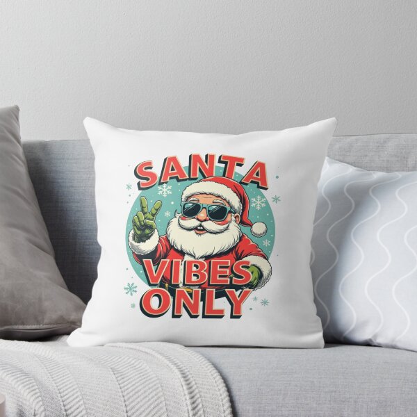Item preview, ¡Vibras navideñas puras! – Camiseta navideña retro con un Papá Noel genial y el símbolo de la paz. designed and sold by relso.