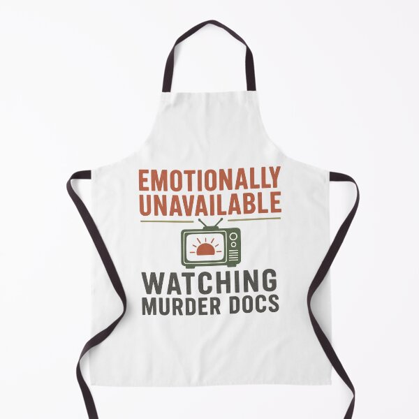 Item preview, Emotionally Unavailable — Watching Murder Docs | True Crime Retro T-Shirt designed and sold by mickkelly68.