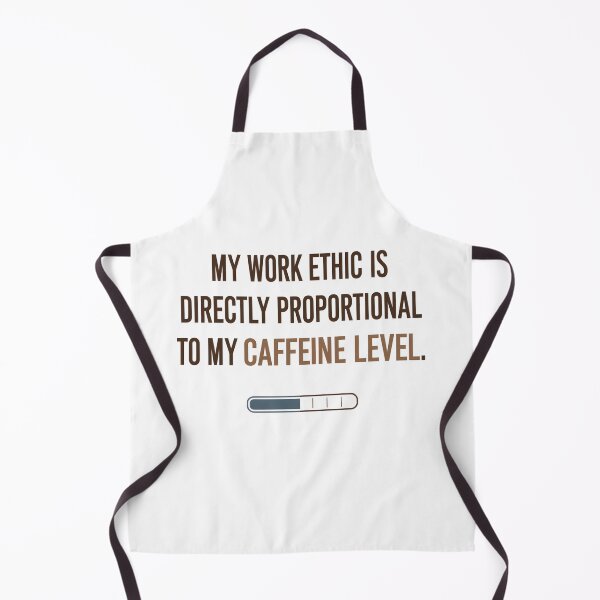 Item preview, My Work Ethic Is Directly Proportional to My Caffeine Level – Funny Office Humor Quote for Coffee Lovers & Caffeine Addicts designed and sold by VibranPalette.