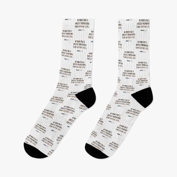 Item preview, My Work Ethic Is Directly Proportional to My Caffeine Level – Funny Office Humor Quote for Coffee Lovers & Caffeine Addicts designed and sold by VibranPalette.