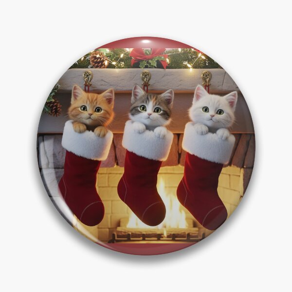 Item preview, Christmas Stocking Kittens: Three Cute Holiday Kitties  designed and sold by ACuriousshoppe.