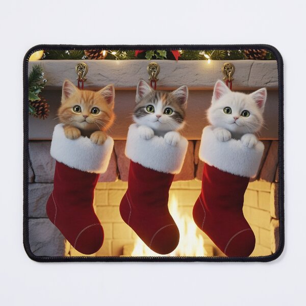 Item preview, Christmas Stocking Kittens: Three Cute Holiday Kitties  designed and sold by ACuriousshoppe.