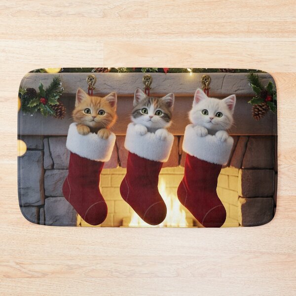 Item preview, Christmas Stocking Kittens: Three Cute Holiday Kitties  designed and sold by ACuriousshoppe.