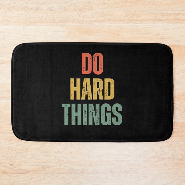 Item preview, Do Hard Things Workout Motivation Fitness retro designed and sold by snowry.