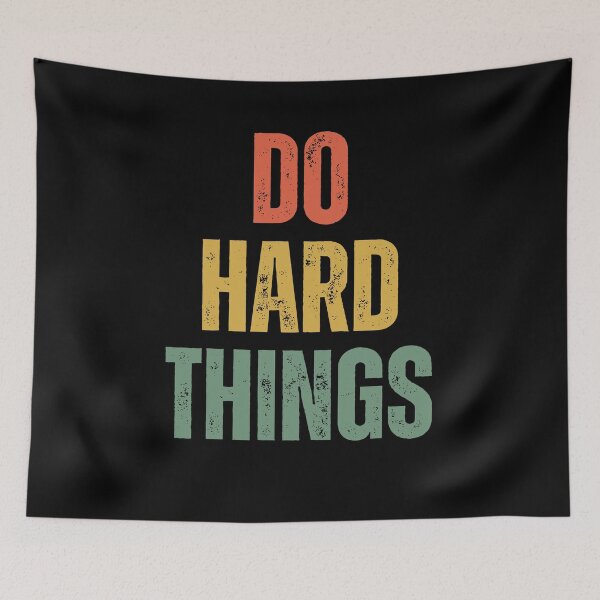 Item preview, Do Hard Things Workout Motivation Fitness retro designed and sold by snowry.