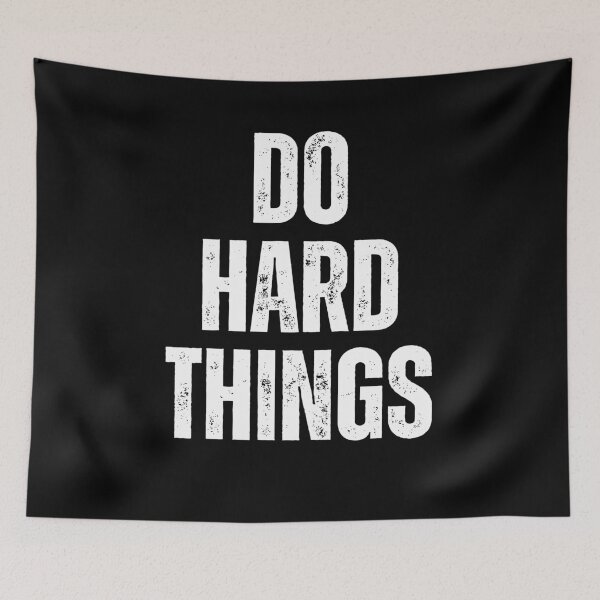 Item preview, Do Hard Things Workout Motivation Fitness designed and sold by snowry.