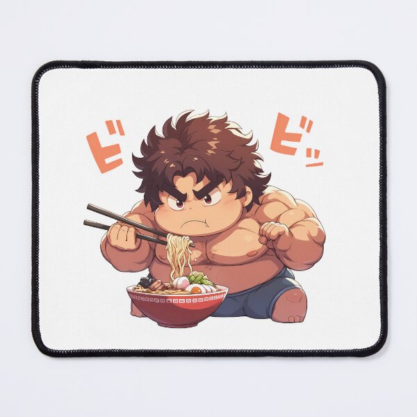 Item preview, Baki Hanma Baki the Grappler Chibi Fighter Eating Kawaii Ramen Anime designed and sold by Raslbazola.