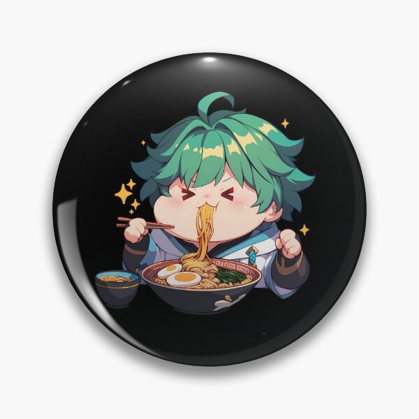 Item preview, Game Chongyun Cute Ramen Delight Genshin Impact Chibi Kawaii Anime Boy Style designed and sold by Raslbazola.