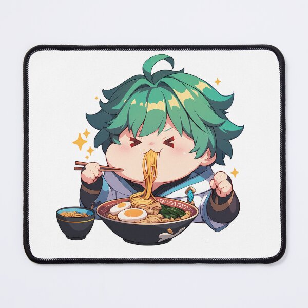 Item preview, Game Chongyun Cute Ramen Delight Genshin Impact Chibi Kawaii Anime Boy Style designed and sold by Raslbazola.