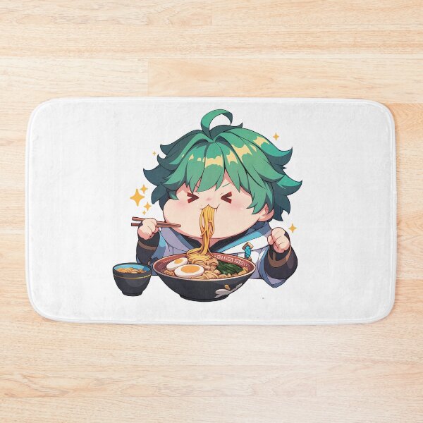 Item preview, Game Chongyun Cute Ramen Delight Genshin Impact Chibi Kawaii Anime Boy Style designed and sold by Raslbazola.