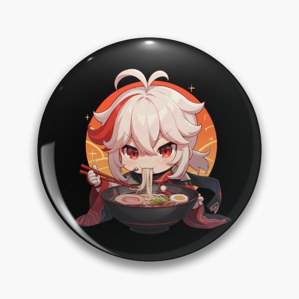 Item preview, Game Kazuha Ramen Bliss Genshin Impact Anime Boy Chibi Kawaii Style designed and sold by Raslbazola.