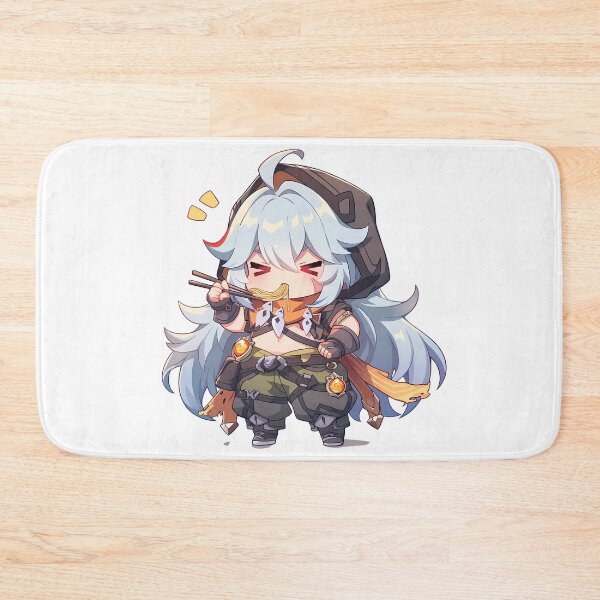 Item preview, Game Razor Genshin Impact Chibi Boy Eating Hot Ramen Anime designed and sold by Raslbazola.