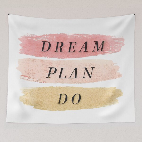 Item preview, Dream Plan Do, Motivational Minimal Quote Sticker designed and sold by Moodune.