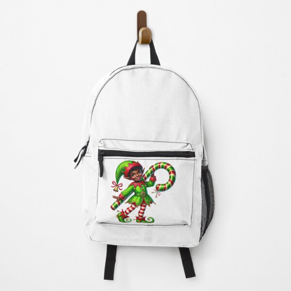 Item preview, Joyful African American Elf Holding Candy Cane | Festive Christmas Illustration designed and sold by Lulunza.