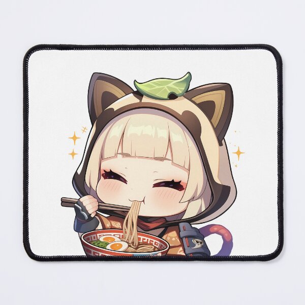 Item preview, Game Sayu Chibi Ninja Eating Ramen Genshin Impact Anime designed and sold by Raslbazola.