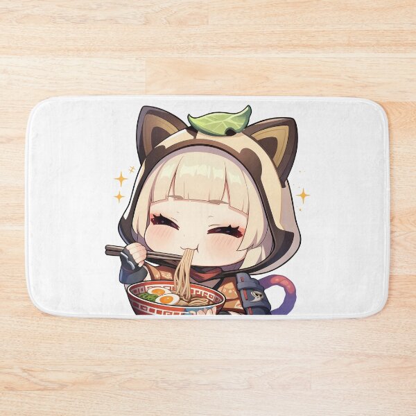 Item preview, Game Sayu Chibi Ninja Eating Ramen Genshin Impact Anime designed and sold by Raslbazola.
