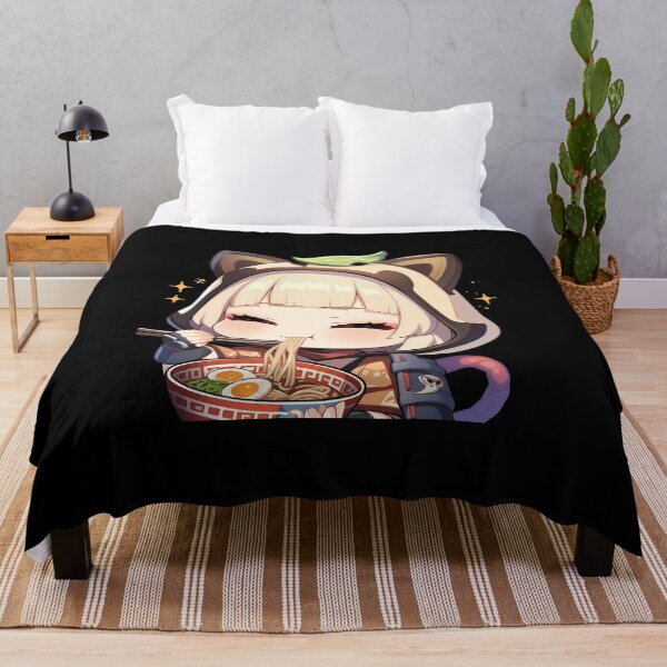 Item preview, Game Sayu Chibi Ninja Eating Ramen Genshin Impact Anime designed and sold by Raslbazola.