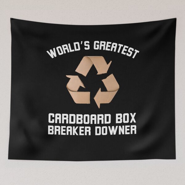 Item preview, World's Greatest Cardboard Breaker Downer Recycling joke designed and sold by snowry.