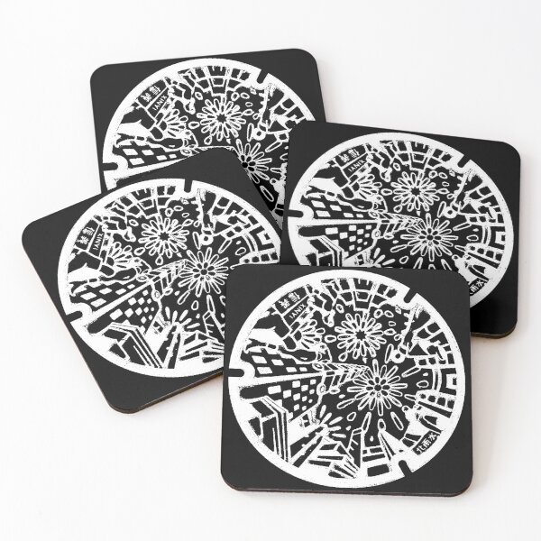 Item preview, Taiwan - Manhole in Xinyi - Taipei 101 and fireworks motif - White designed and sold by mattraski.