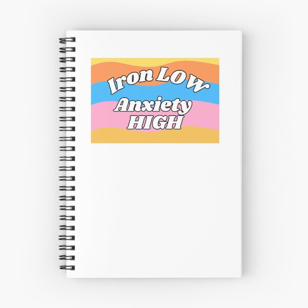 Item preview, Iron low, Anxiety high designed and sold by Stickertariat.