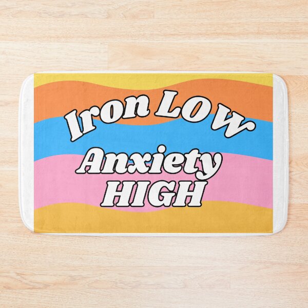 Item preview, Iron low, Anxiety high designed and sold by Stickertariat.