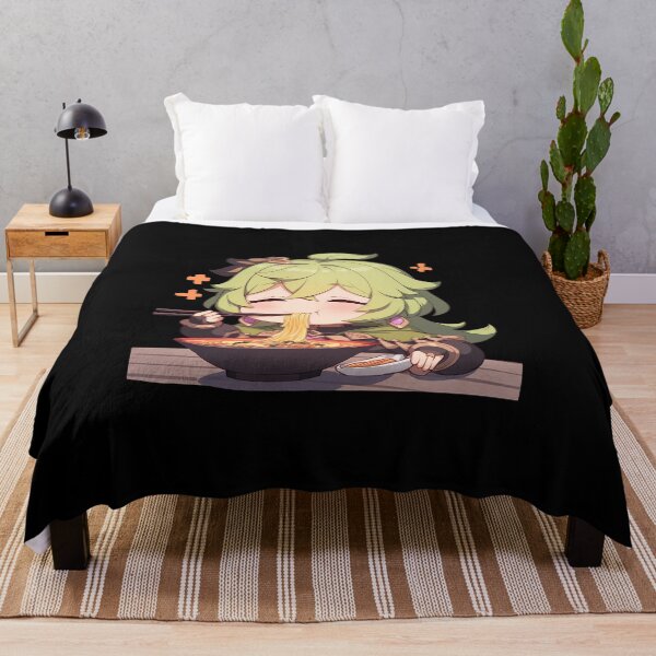 Item preview, Game Collei Cheerful Forest Girl Eating Ramen Genshin Impact Anime designed and sold by Raslbazola.