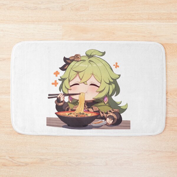 Item preview, Game Collei Cheerful Forest Girl Eating Ramen Genshin Impact Anime designed and sold by Raslbazola.