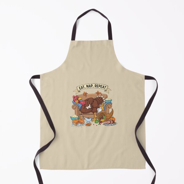 Item preview, Eat Nap Repeat Funny Thanksgiving Turkey Dinner Sleep Comfy Holiday designed and sold by AOG-DESIGNS.