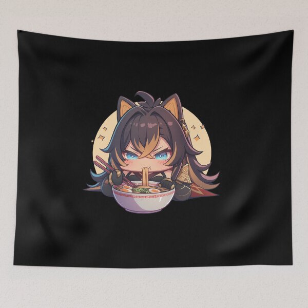 Item preview, Dehya Genshin Impact Kawaii Ramen Chibi Anime Girl Feast designed and sold by Raslbazola.